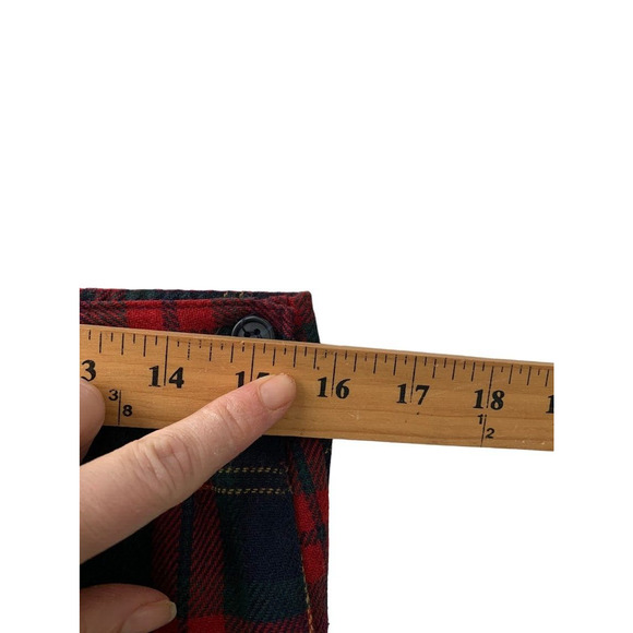 Vintage DK GOLD by Donnkenny Skirt Size 12 Plaid Wool Blend Holiday Academia - Picture 9 of 10